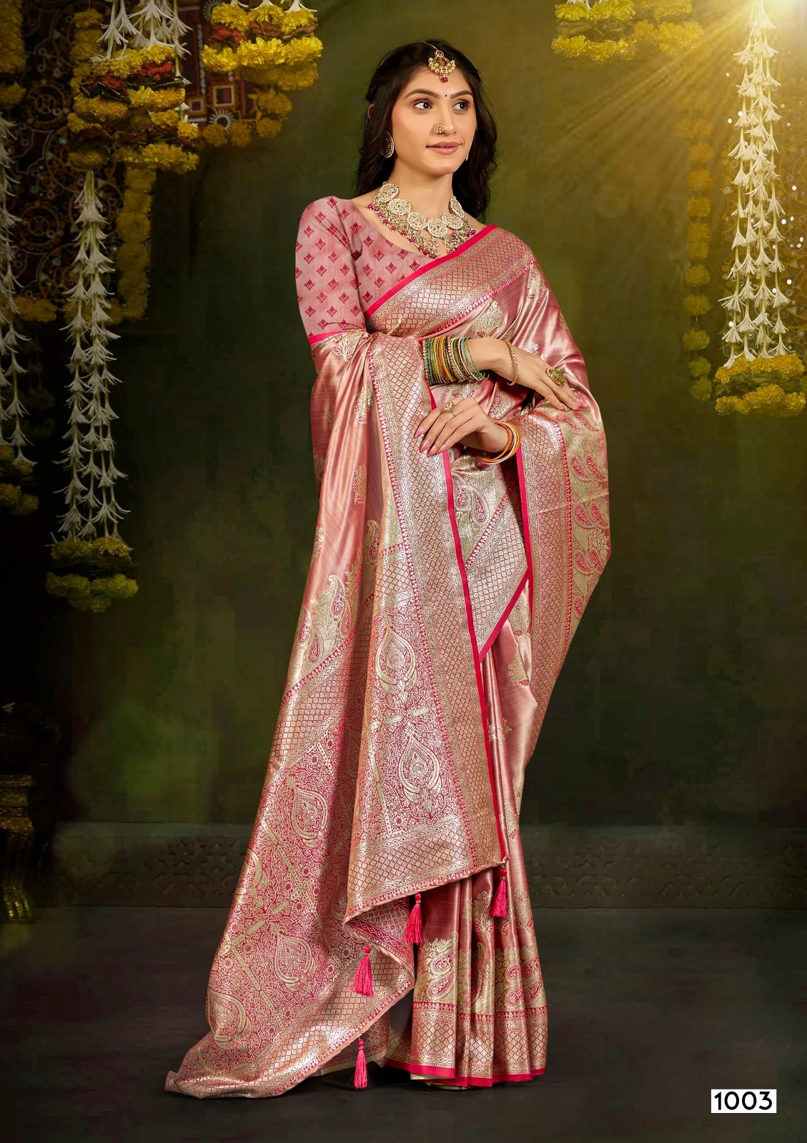 Saroj Mishti Silk Saroski Vol 1 Satin Silk Fancy Saree Collection - Image 3
