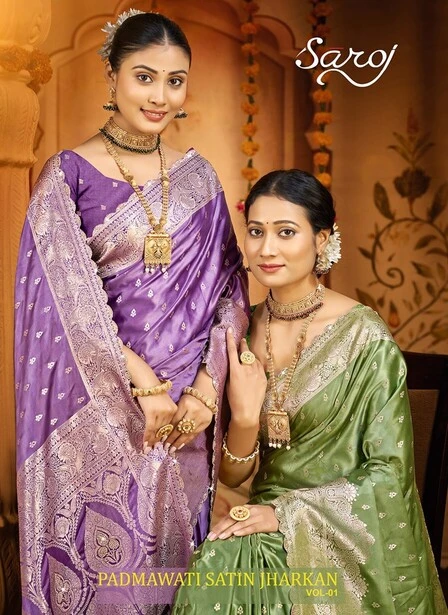 Saroj Padmavati Satin Saroski Vol 1 Silk Saree Collection