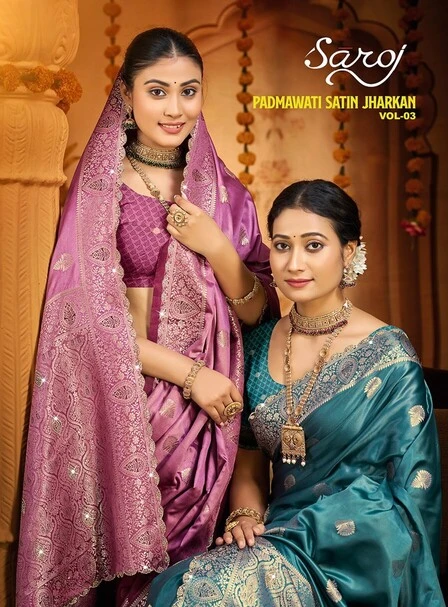 Saroj Padmavati Satin Saroski Vol 3 Silk Saree Collection