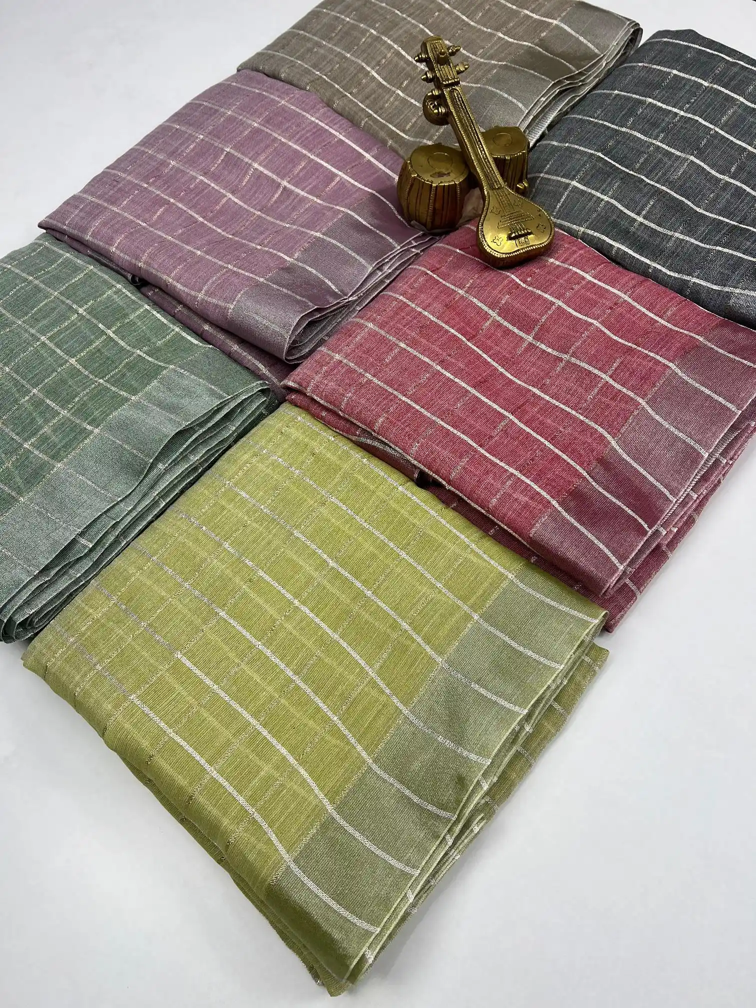 Scwt Linen a Linen Woven Tassel Daily Wear Saree Collection - Image 6
