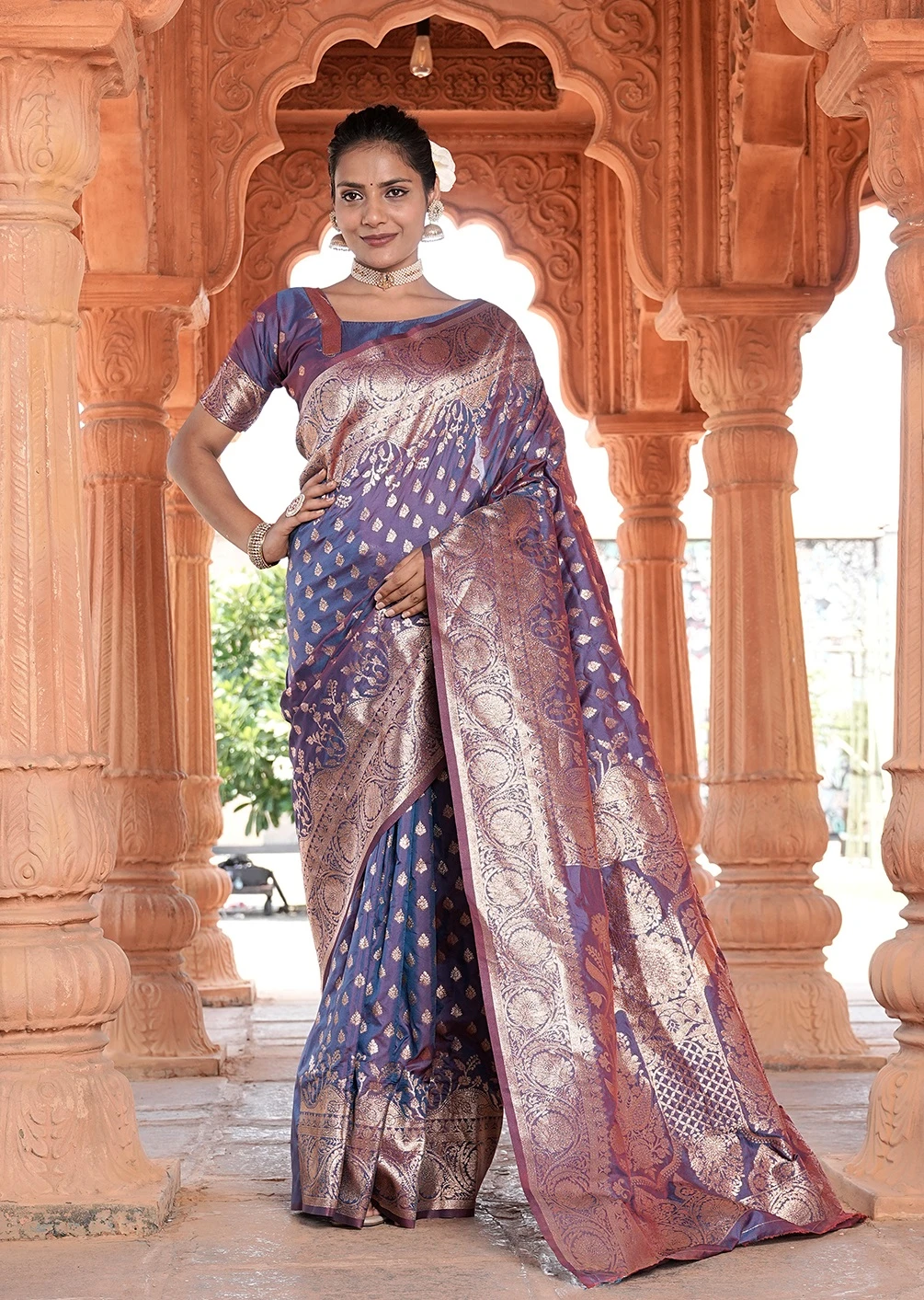 Sd Banarasi Silk Vol 10 Silk Fancy Saree Collection - Image 3