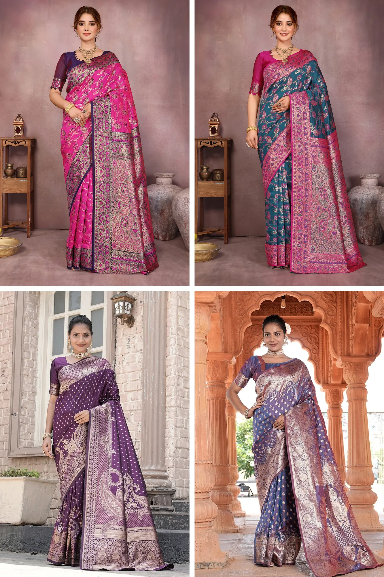 Sd Banarasi Silk Vol 10 Silk Fancy Saree Collection - Image 4