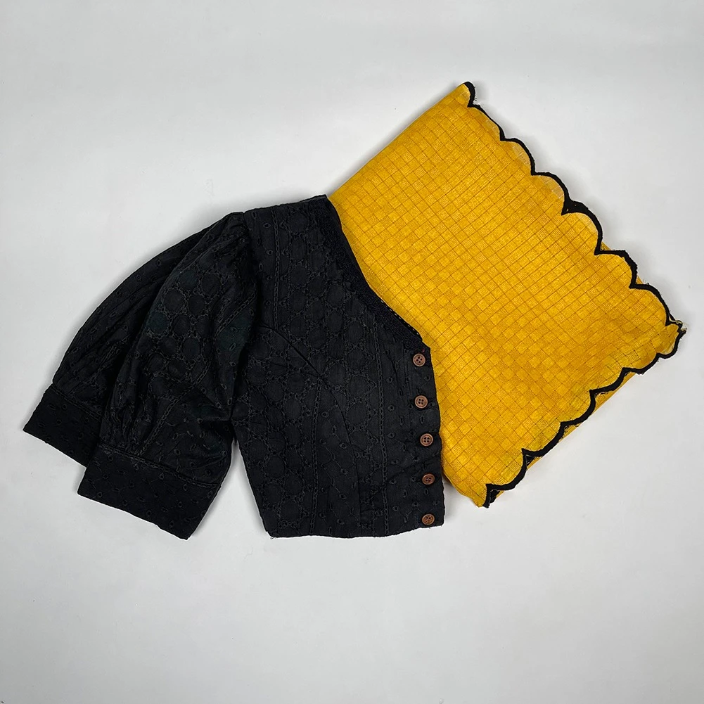 Taraa L 7105 Gadhwal Chex Arca Worked Fancy Saree Collection - Image 7