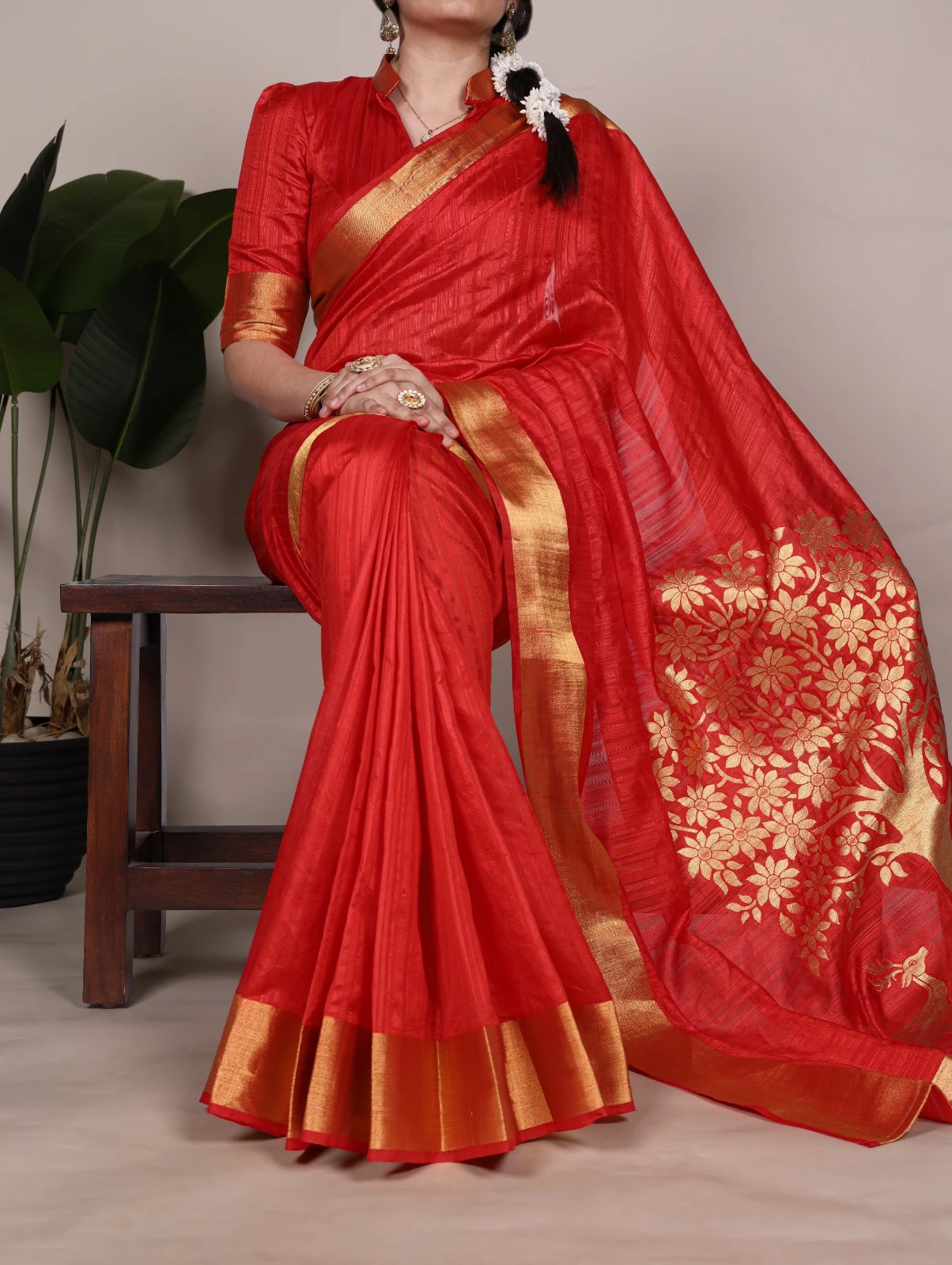 Taraa L 7903 Raw Silk Zari Worked Fancy Saree Collection - Image 2