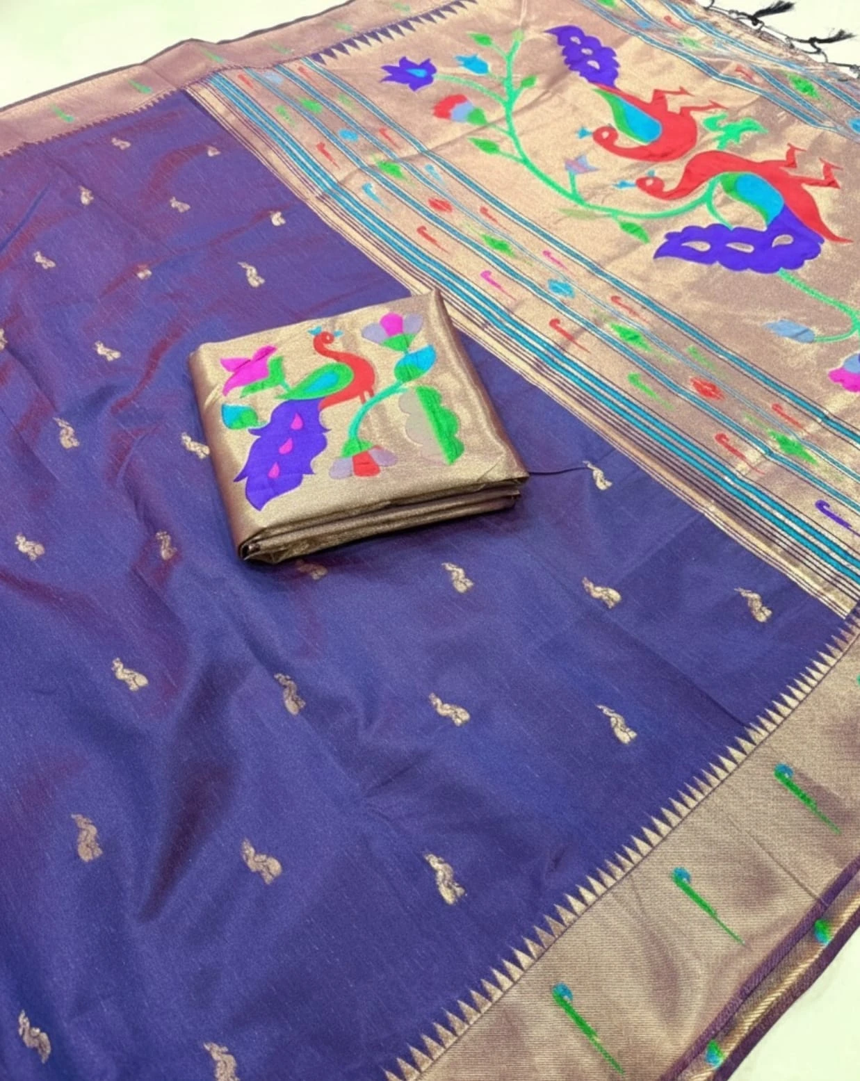 Vt 6085 T Khadi Raw Silk Zari Weaving Saree Collection - Image 4