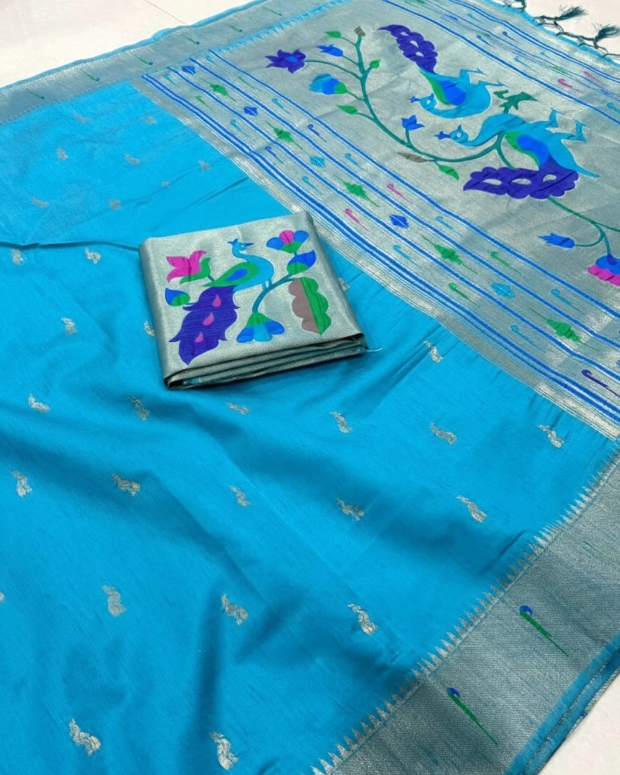 Vt 6085 T Khadi Raw Silk Zari Weaving Saree Collection - Image 7