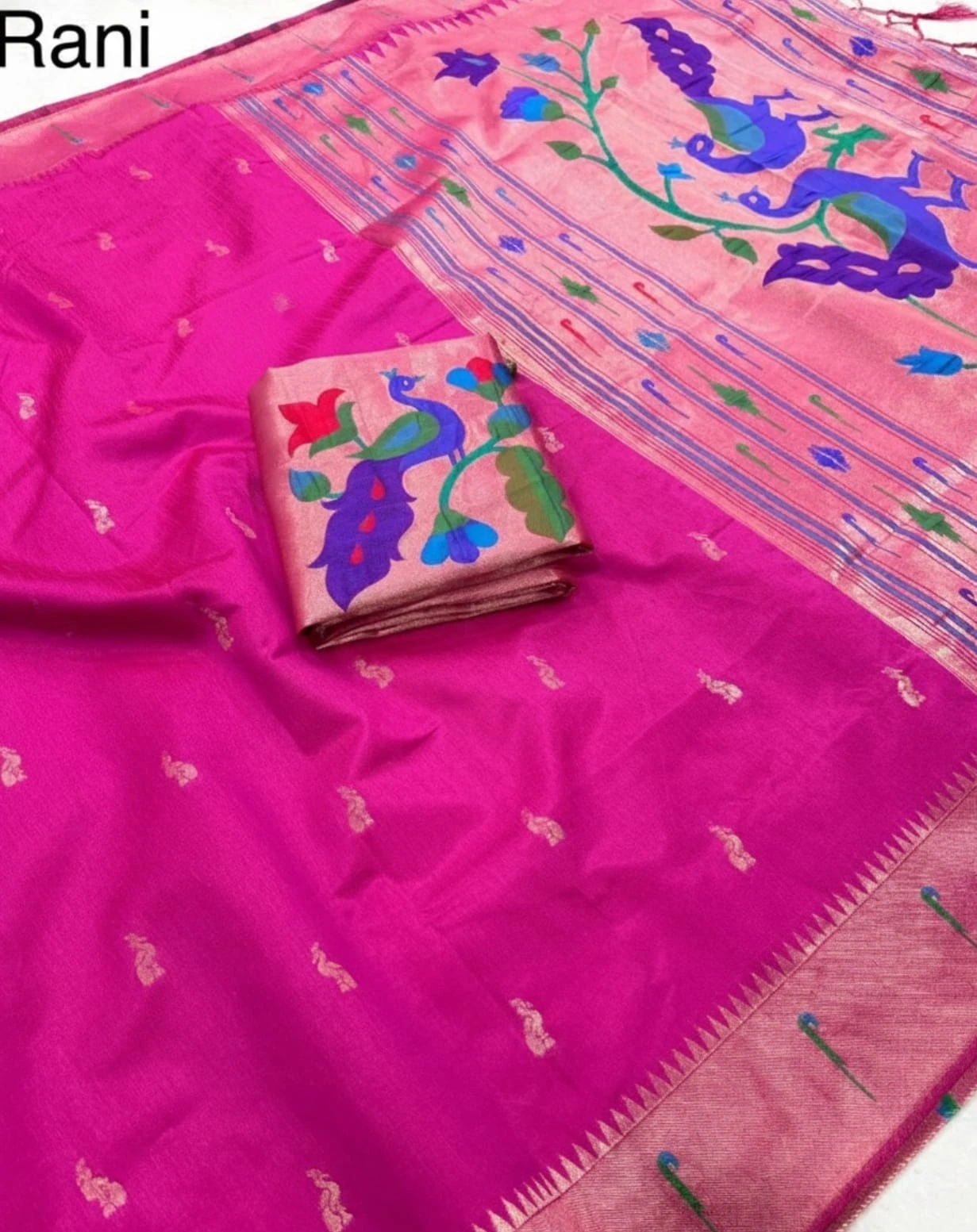 Vt 6085 T Khadi Raw Silk Zari Weaving Saree Collection - Image 8