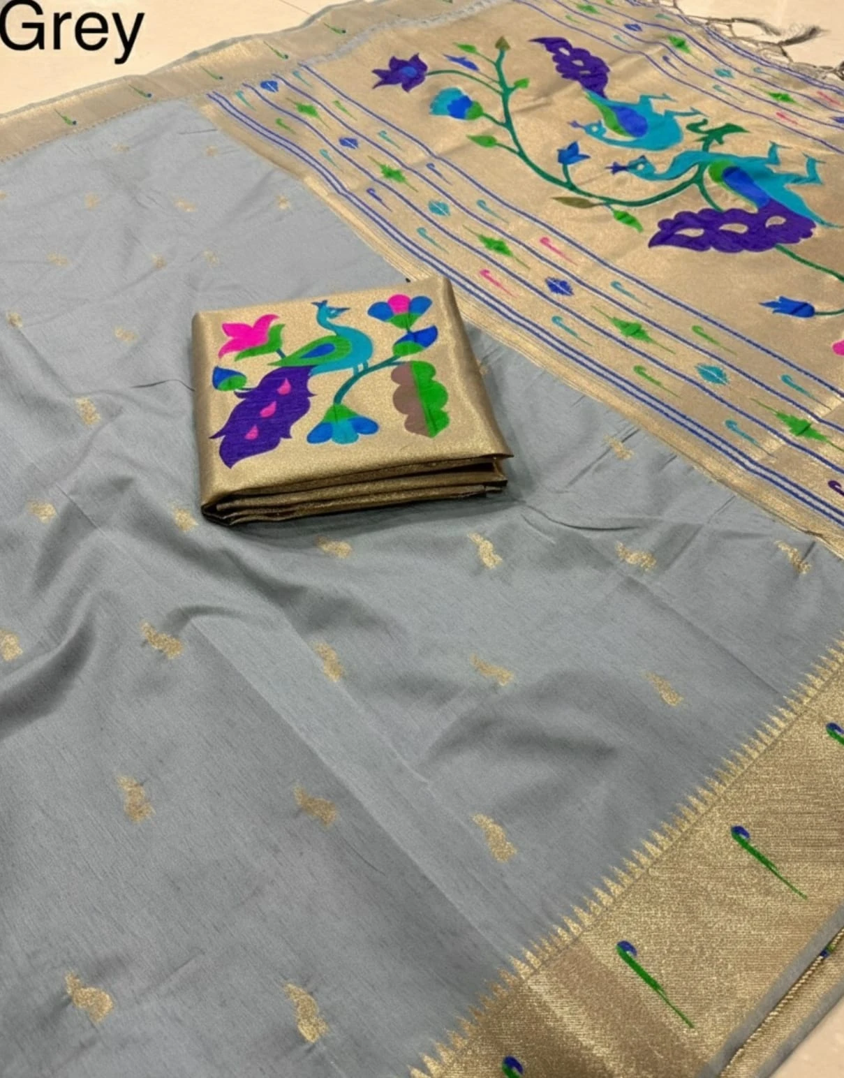 Vt 6085 T Khadi Raw Silk Zari Weaving Saree Collection - Image 9