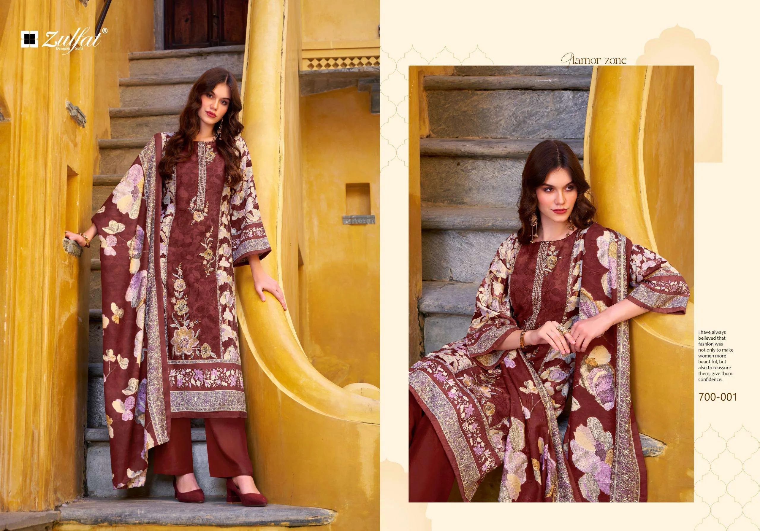 Zulfat Designer Suits Meenakaari - Image 2