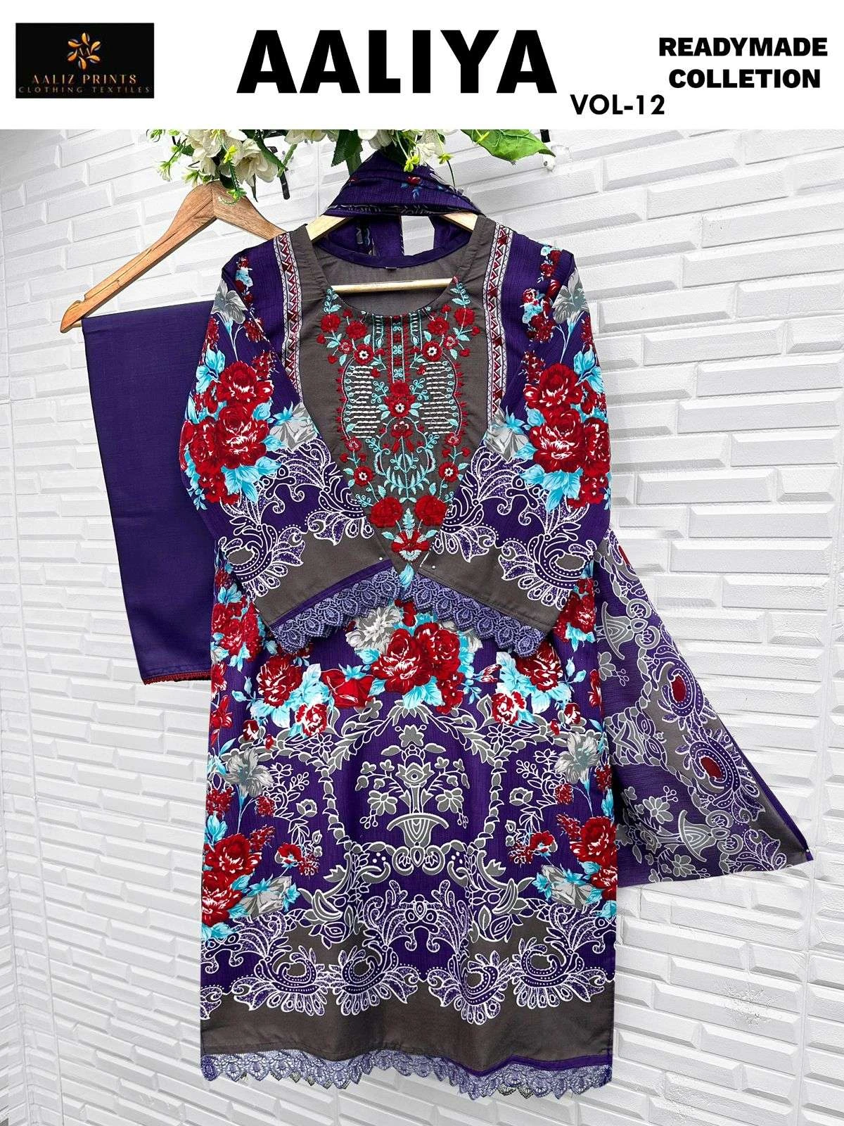 Aaliz Print Aaliya Vol 12 Ready Made Collection - Image 5