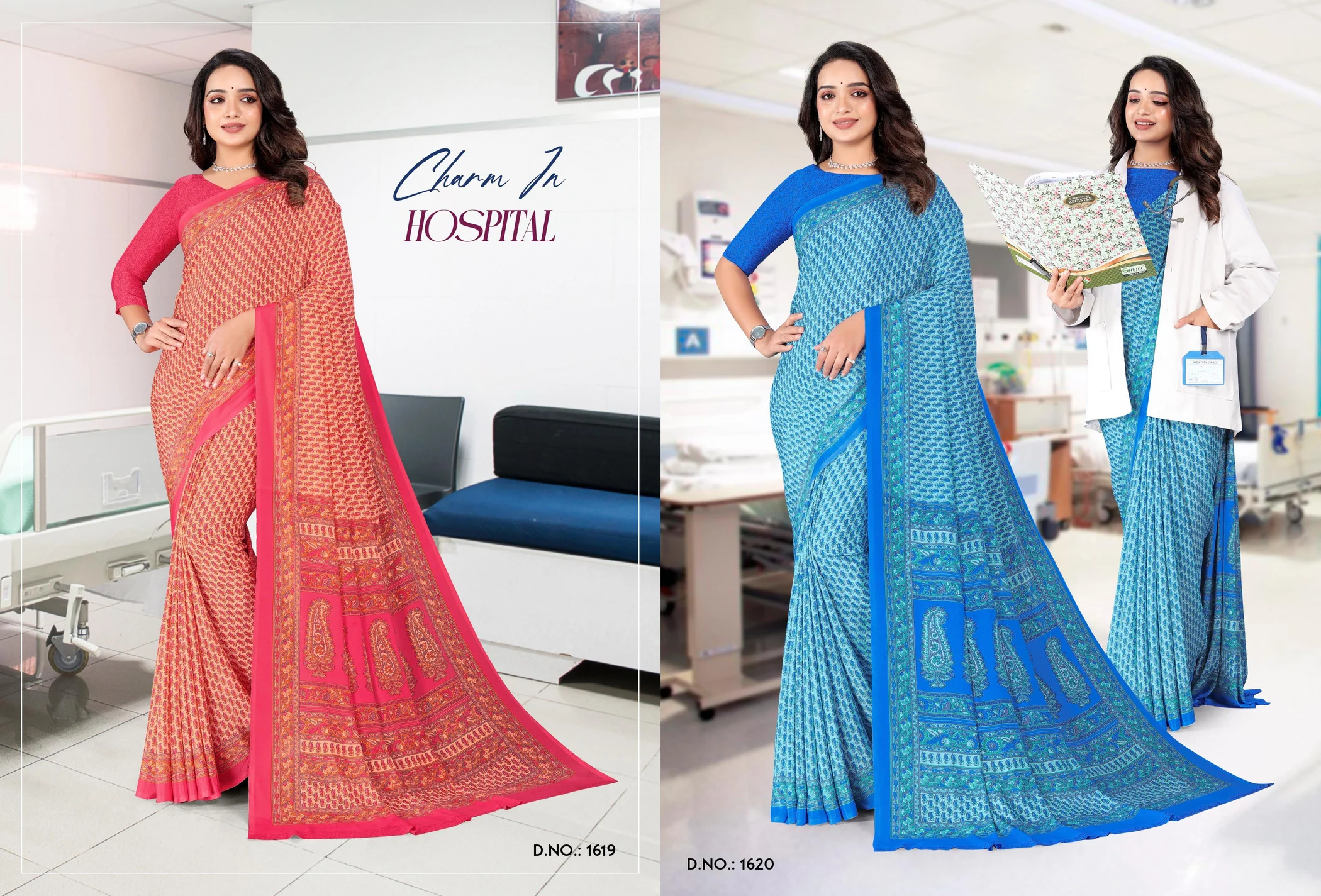 Angoori Crape Vol 7 Printed Crepe Uniform Saree Collection - Image 10