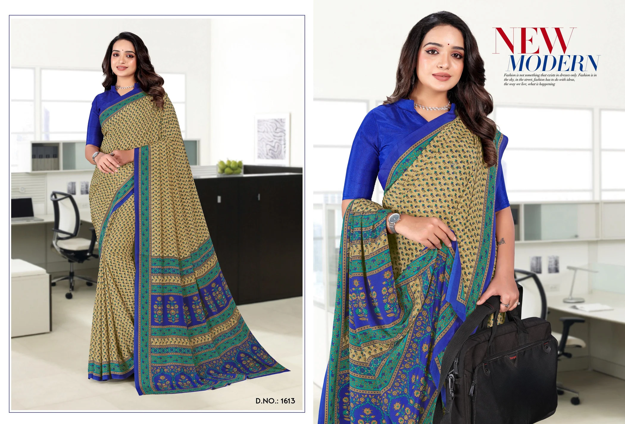 Angoori Crape Vol 7 Printed Crepe Uniform Saree Collection - Image 6