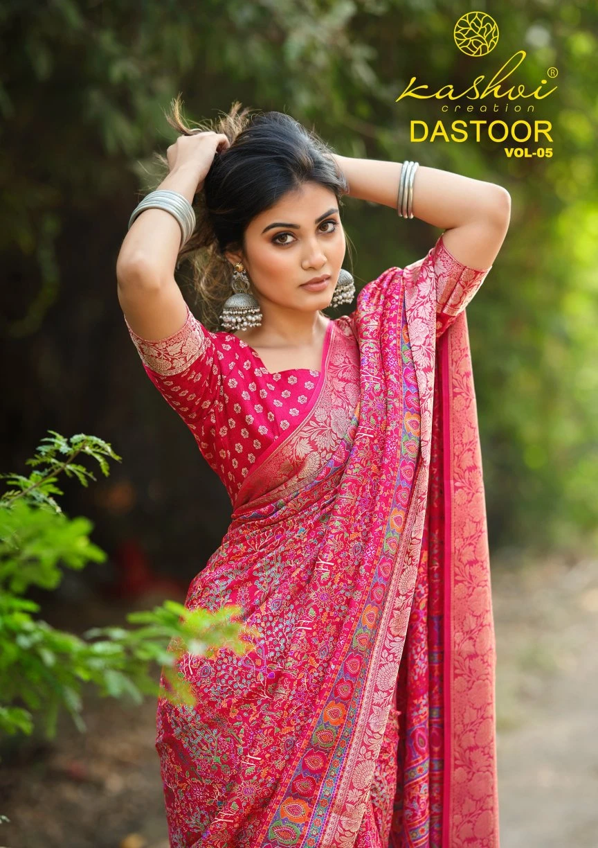 Kashvi Dastoor Vol 5 Viscose Casual Wear Saree Collection