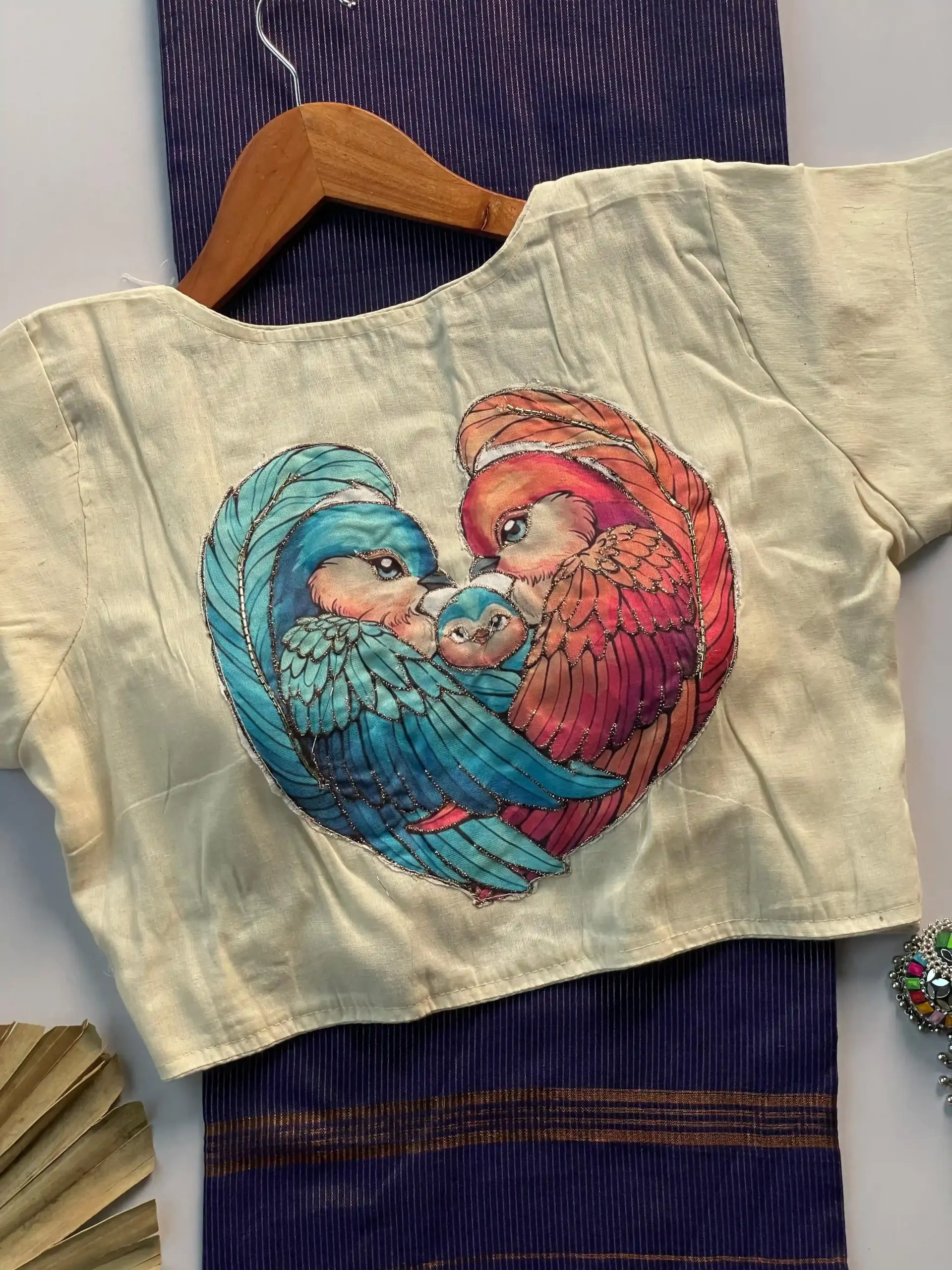 Khadi Vol 3 Khadi Cotton Jari Lining Saree and Blouse Apllic Work Collection - Image 7