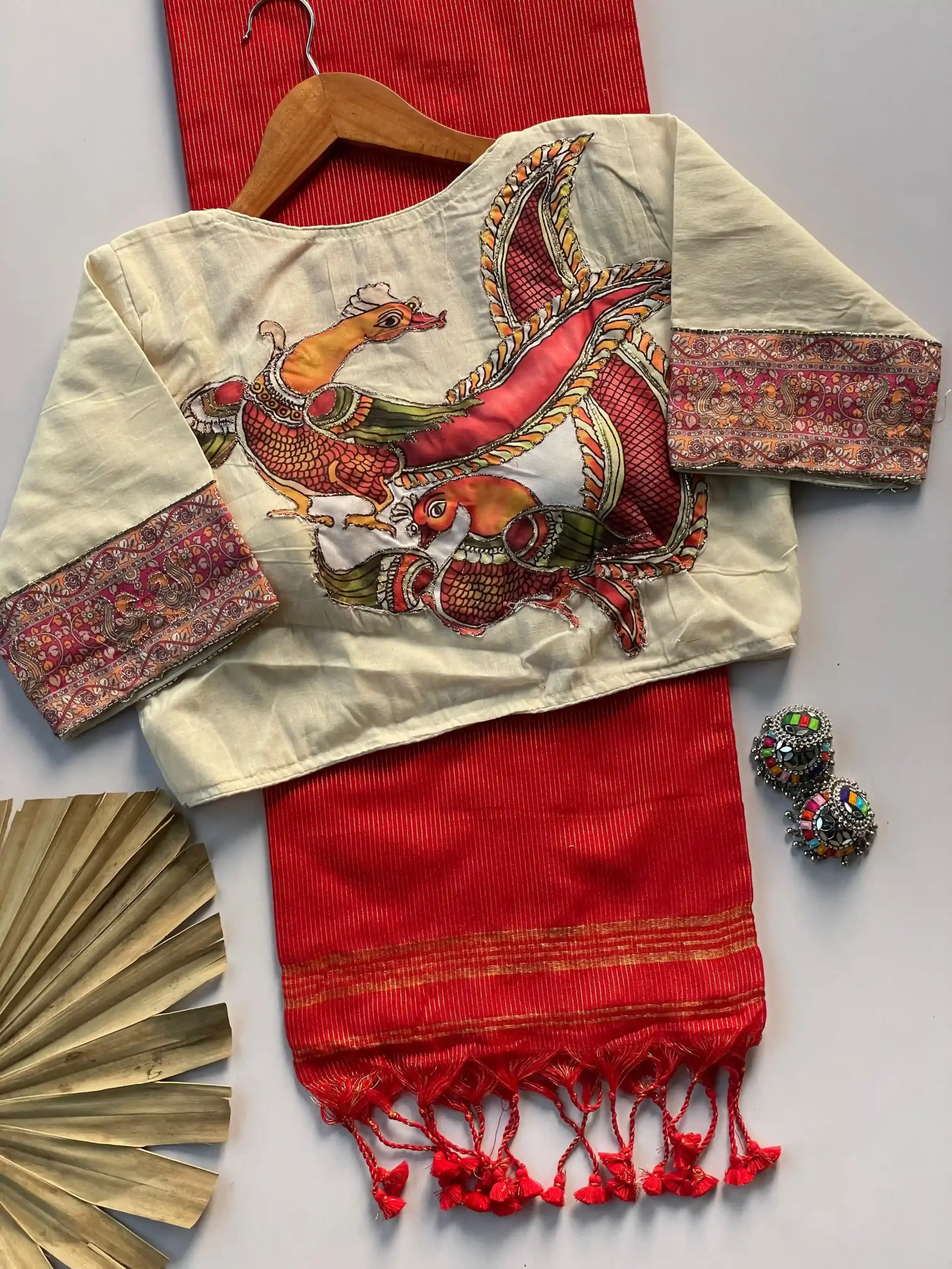 Khadi Vol 3 Khadi Cotton Jari Lining Saree and Blouse Apllic Work Collection - Image 10