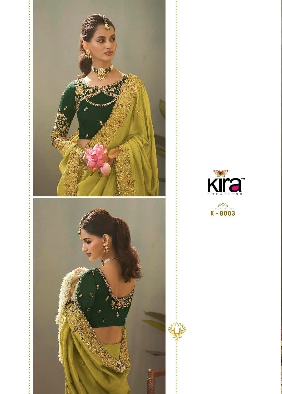Kira Kaash Upada Silk Embroidered Fancy Designer Saree Collection - Image 17
