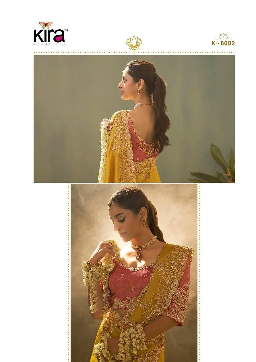 Kira Kaash Upada Silk Embroidered Fancy Designer Saree Collection - Image 18