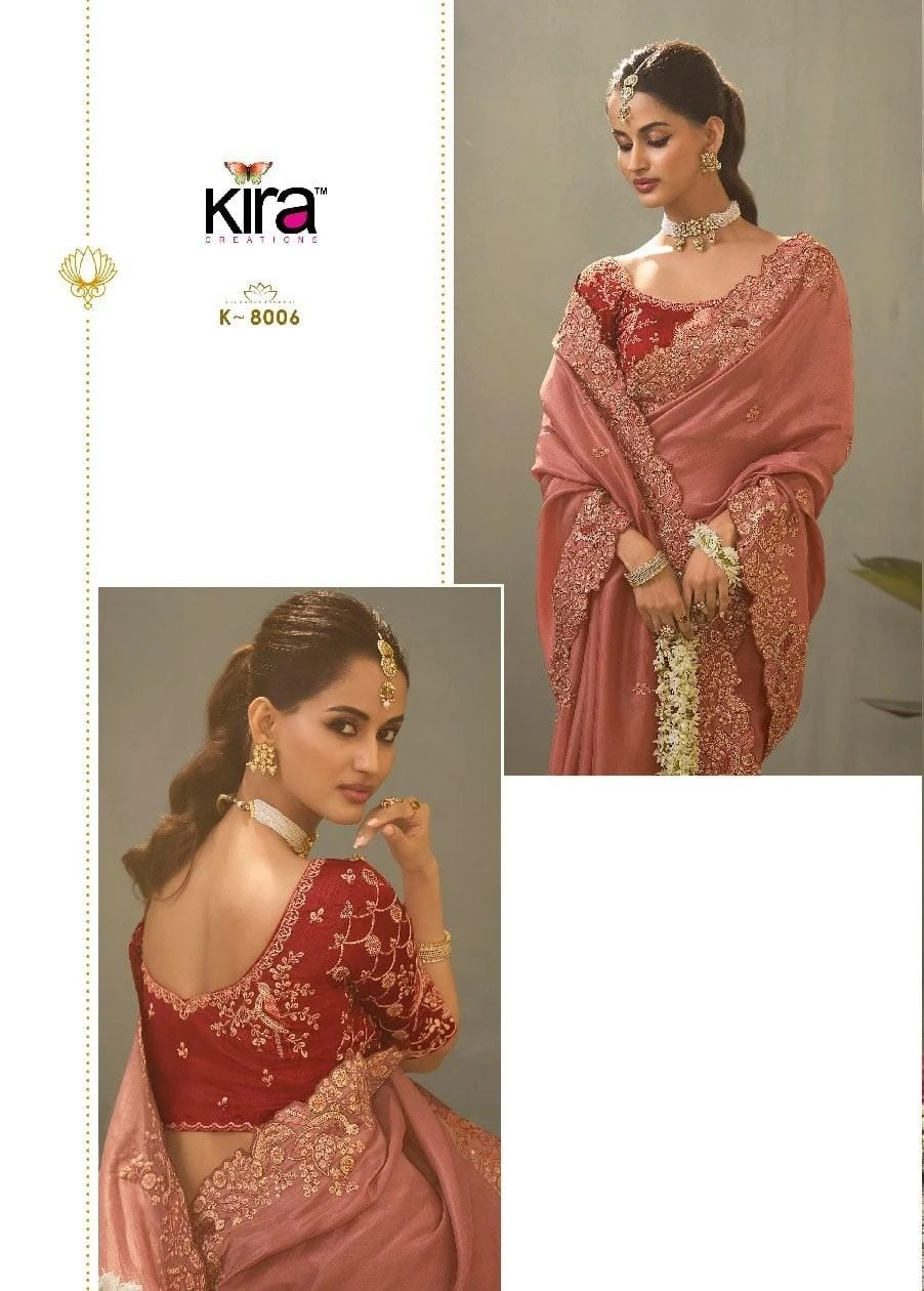 Kira Kaash Upada Silk Embroidered Fancy Designer Saree Collection - Image 7