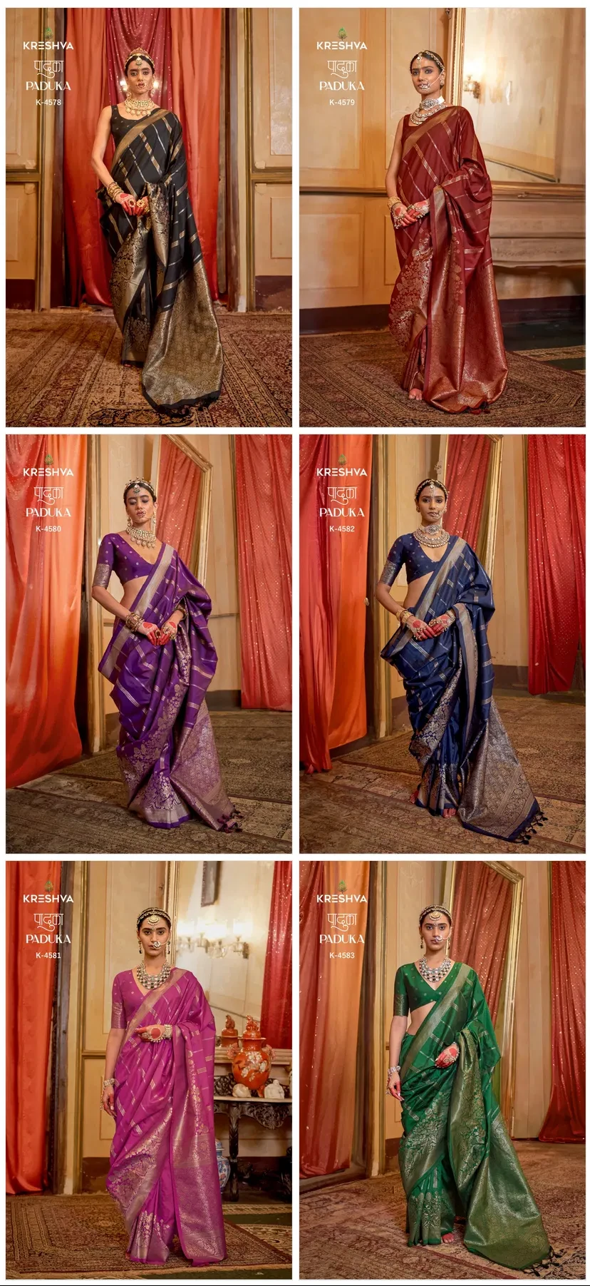 Kresha Paduka Silk with Zari Weaving Fancy Saree Collection - Image 8