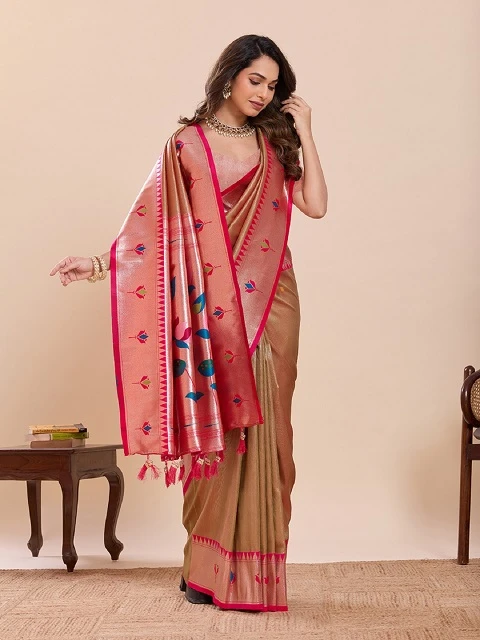 Maahi 213 Paithani Silk Zari Weaving Saree Collection - Image 2