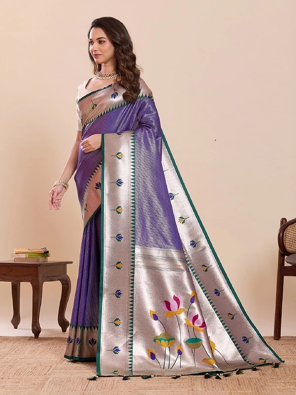 Maahi 213 Paithani Silk Zari Weaving Saree Collection - Image 3