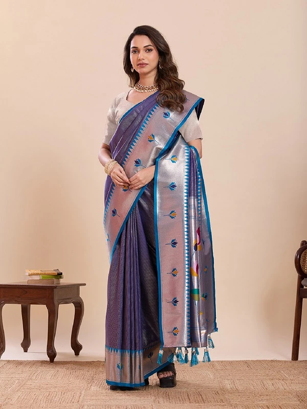 Maahi 213 Paithani Silk Zari Weaving Saree Collection - Image 4