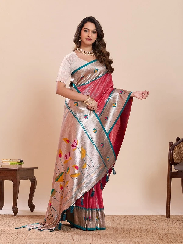 Maahi 213 Paithani Silk Zari Weaving Saree Collection - Image 6