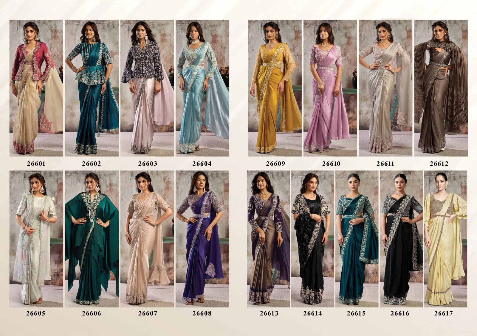 Mahotsav Selene Organza Silk with Embroidery Ready to Wear Saree - Image 20