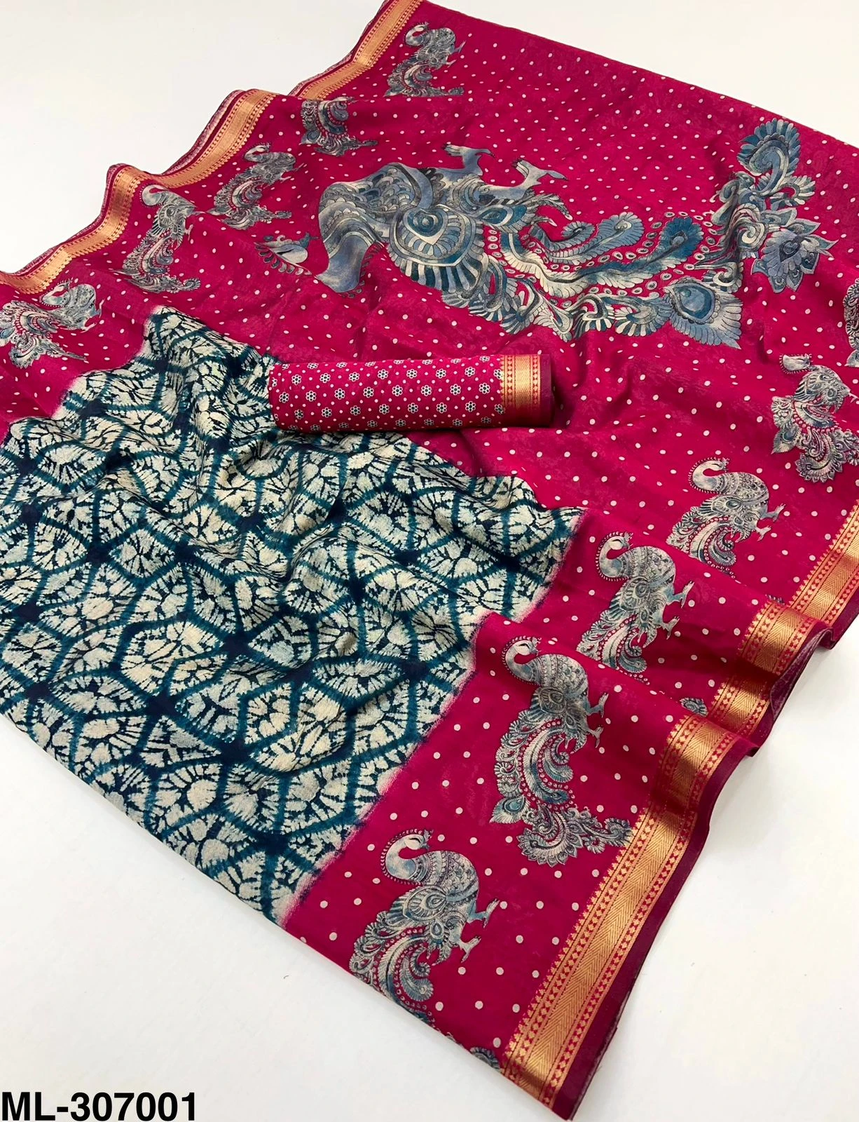 Rajyog Mul Cotton 307001 to 06 Printed Saree Collection - Image 7