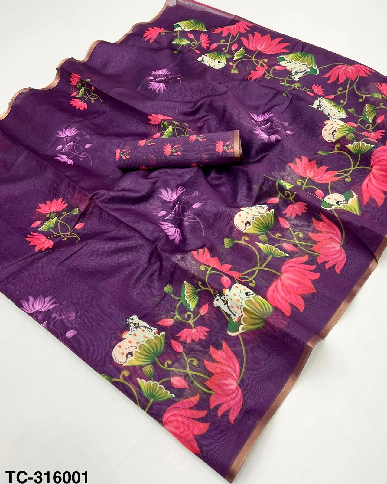 Rajyog Tusser Chanderi Vol 1 Printed Saree Collection