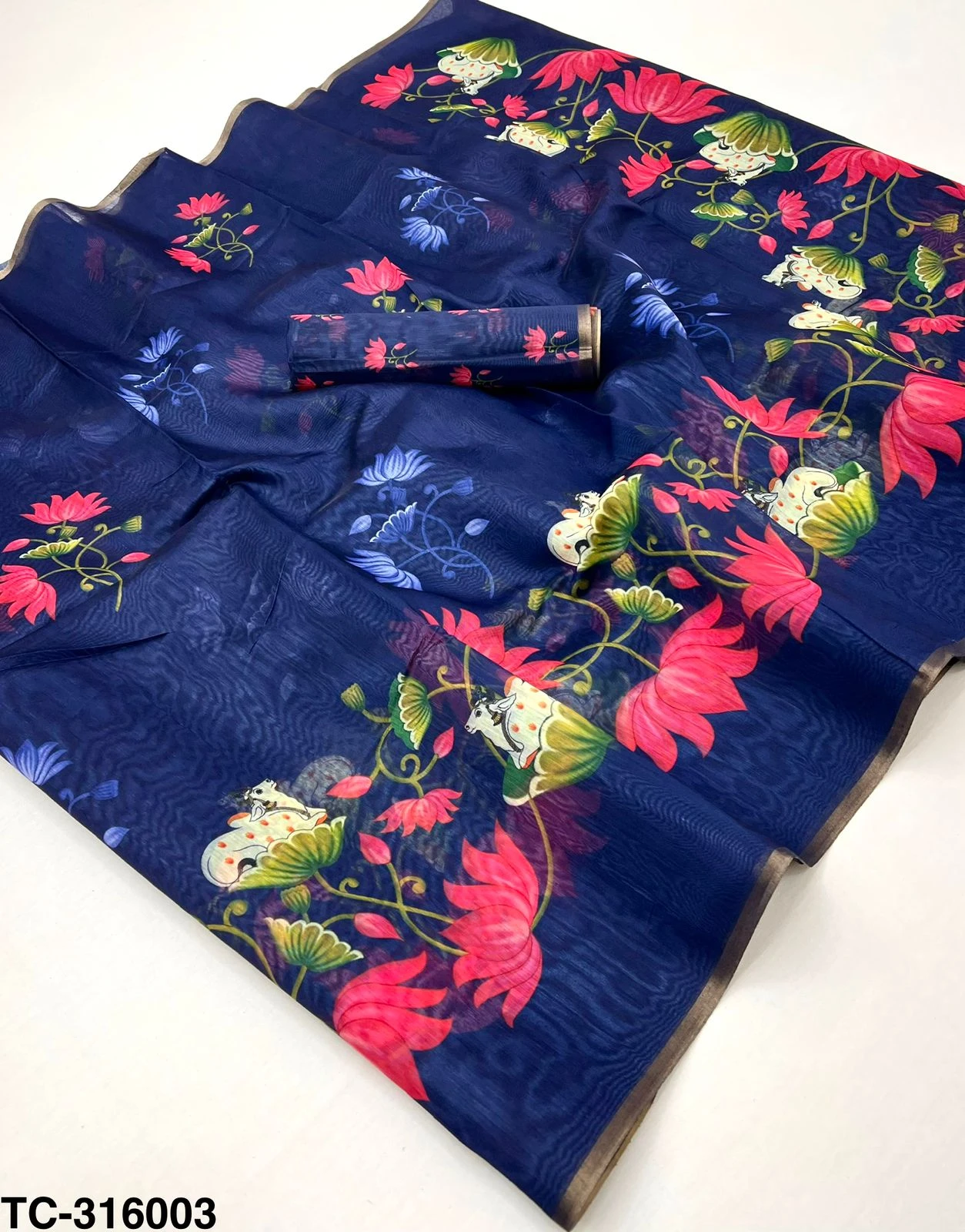 Rajyog Tusser Chanderi Vol 1 Printed Saree Collection - Image 2