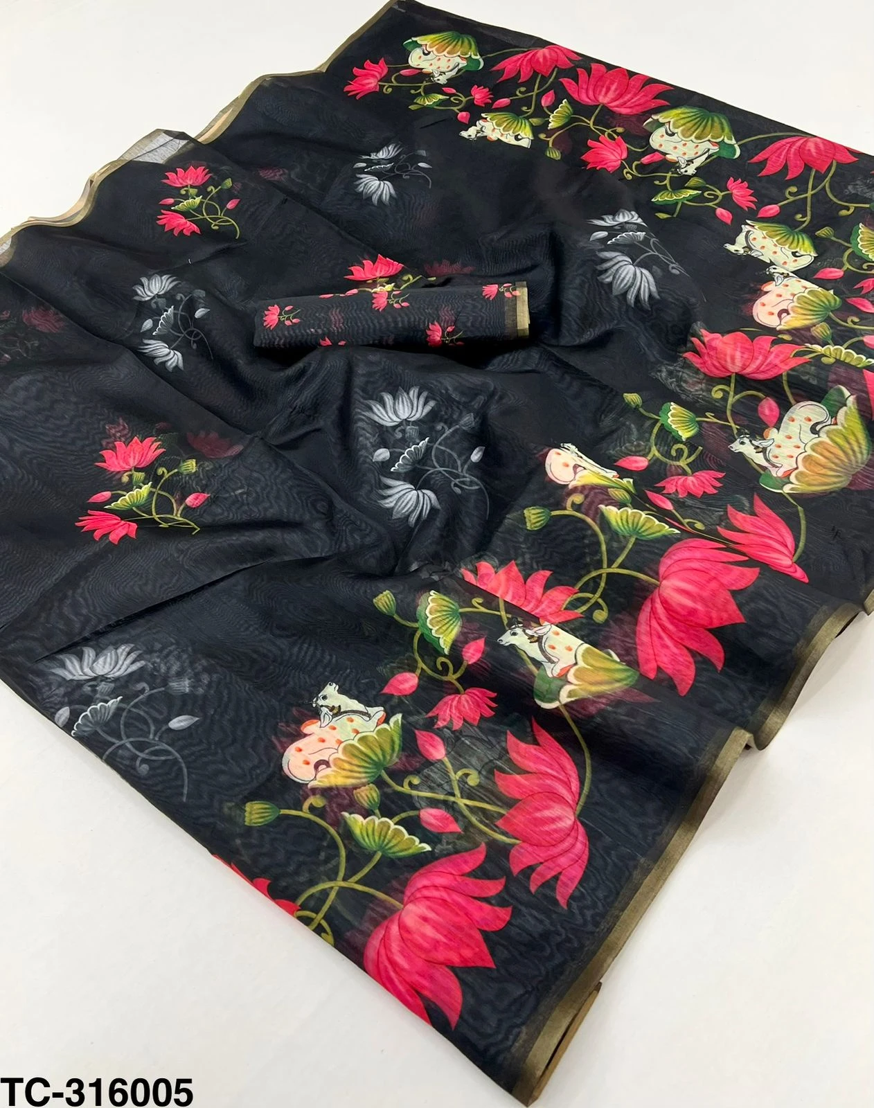 Rajyog Tusser Chanderi Vol 1 Printed Saree Collection - Image 6