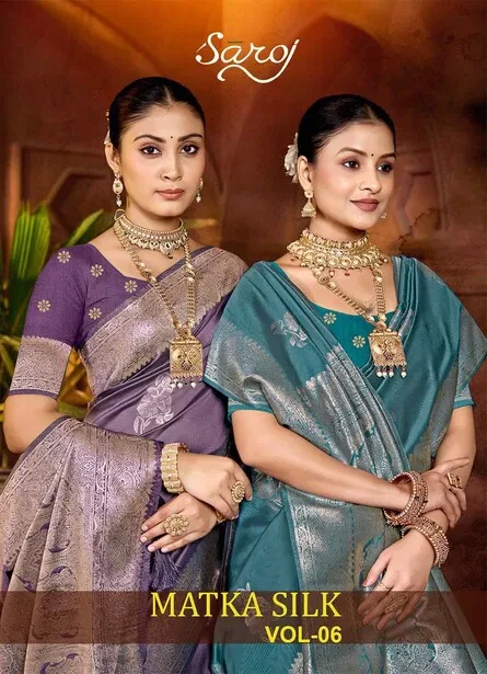 Saroj Matka Silk Vol 6 Zari Weaving Silk Saree Collection