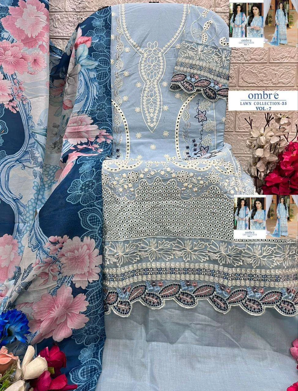 Shree Fab Ombre Lawn Collection 25 Vol 7 - Image 12
