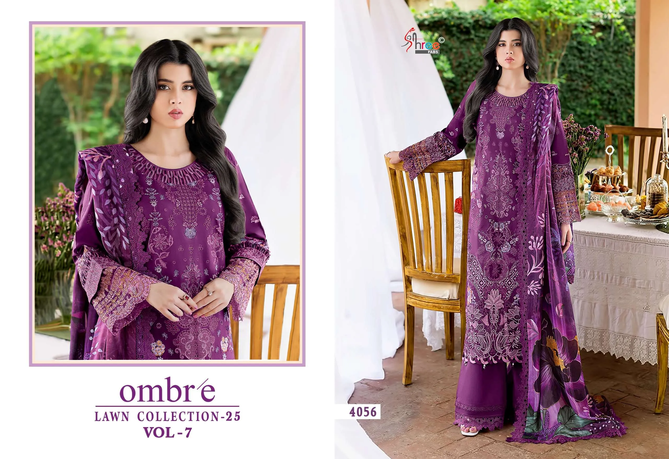 Shree Fab Ombre Lawn Collection 25 Vol 7 - Image 13
