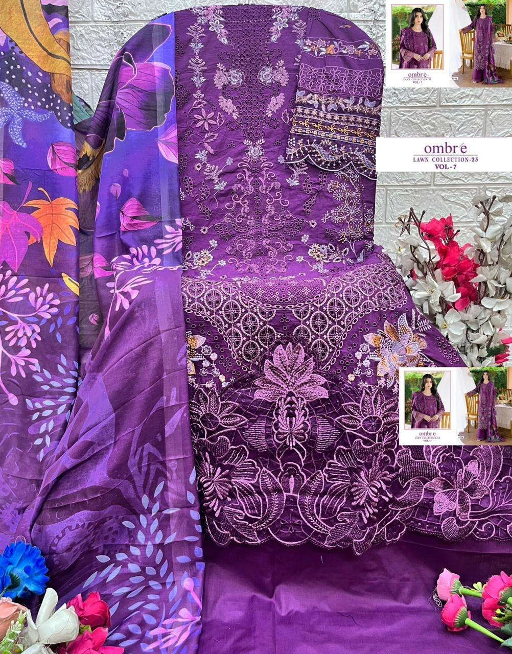 Shree Fab Ombre Lawn Collection 25 Vol 7 - Image 14