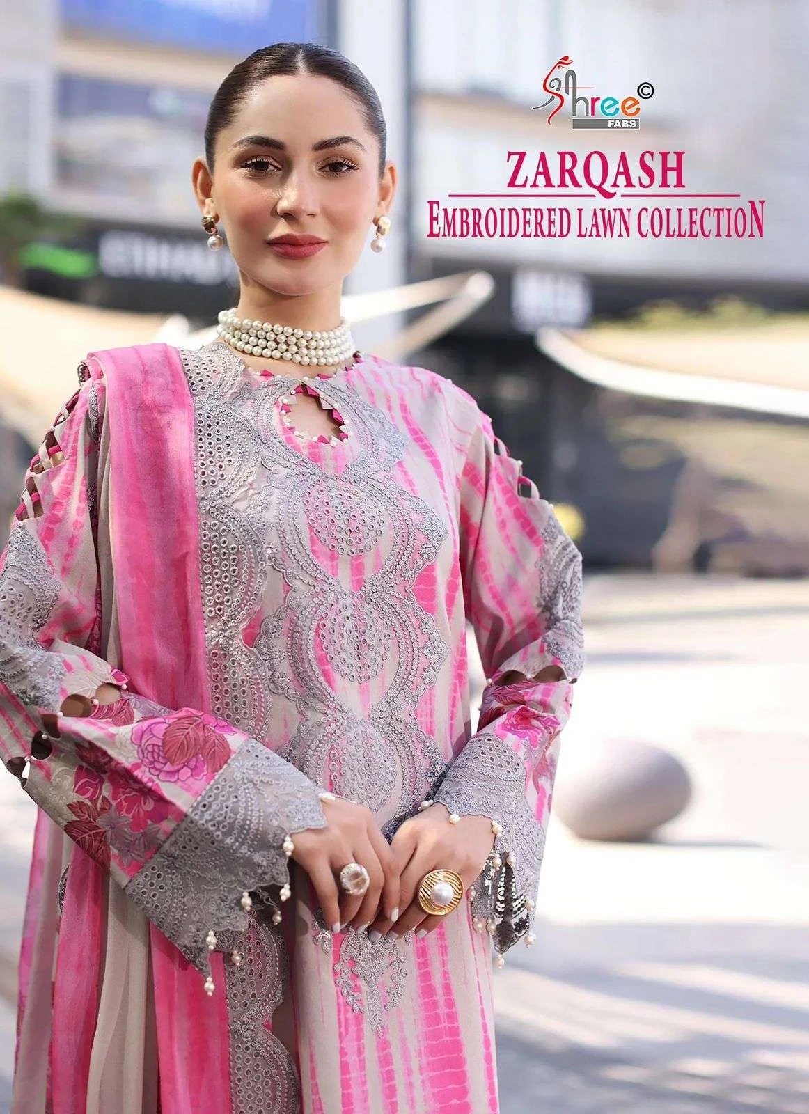 Shree Fab Zarqash Embroderd Lawn Collection