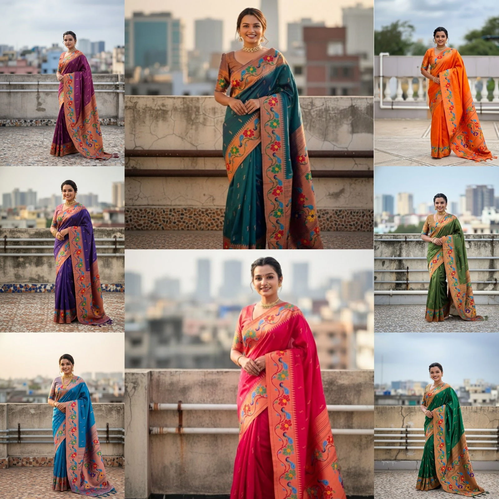 Vt 6088 T Soft Paithani Silk Traditional Wear Saree - Image 10