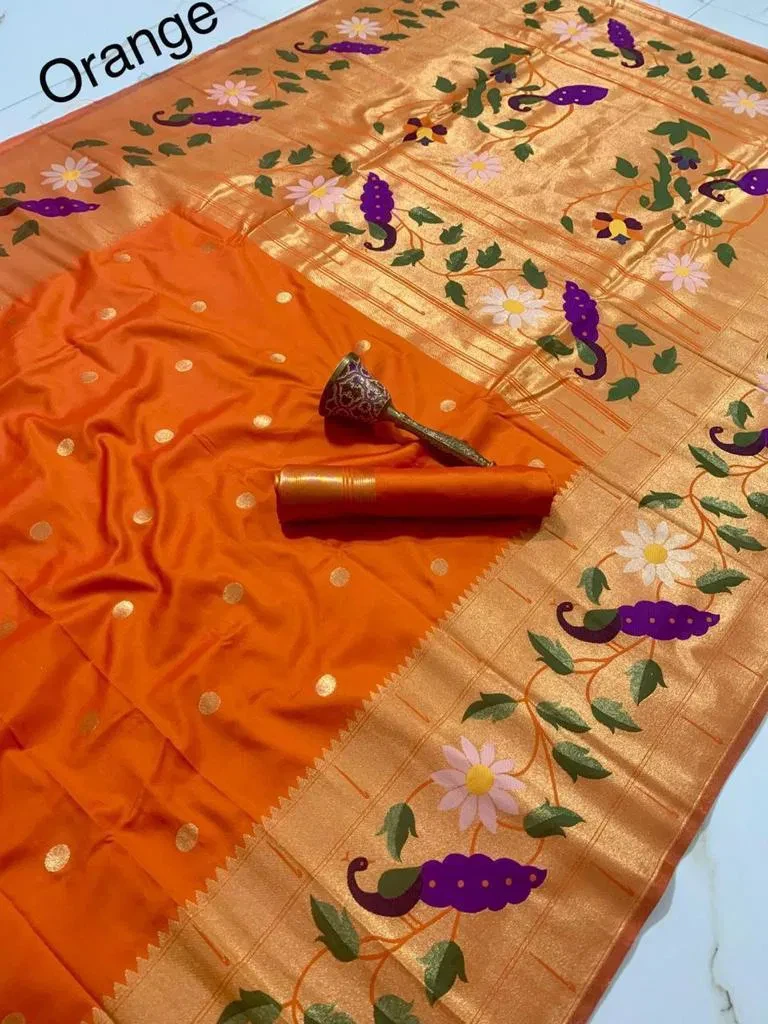 Vt 6089 T Pure Soft Kanchivram Paithani Silk Saree Collection - Image 10