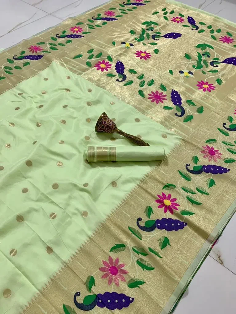 Vt 6089 T Pure Soft Kanchivram Paithani Silk Saree Collection - Image 11