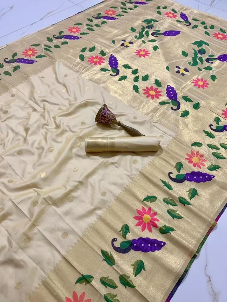 Vt 6089 T Pure Soft Kanchivram Paithani Silk Saree Collection - Image 13