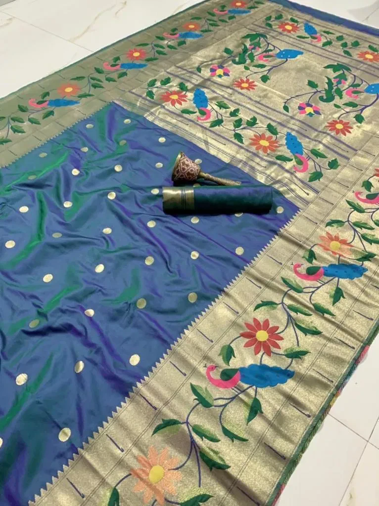 Vt 6089 T Pure Soft Kanchivram Paithani Silk Saree Collection - Image 14