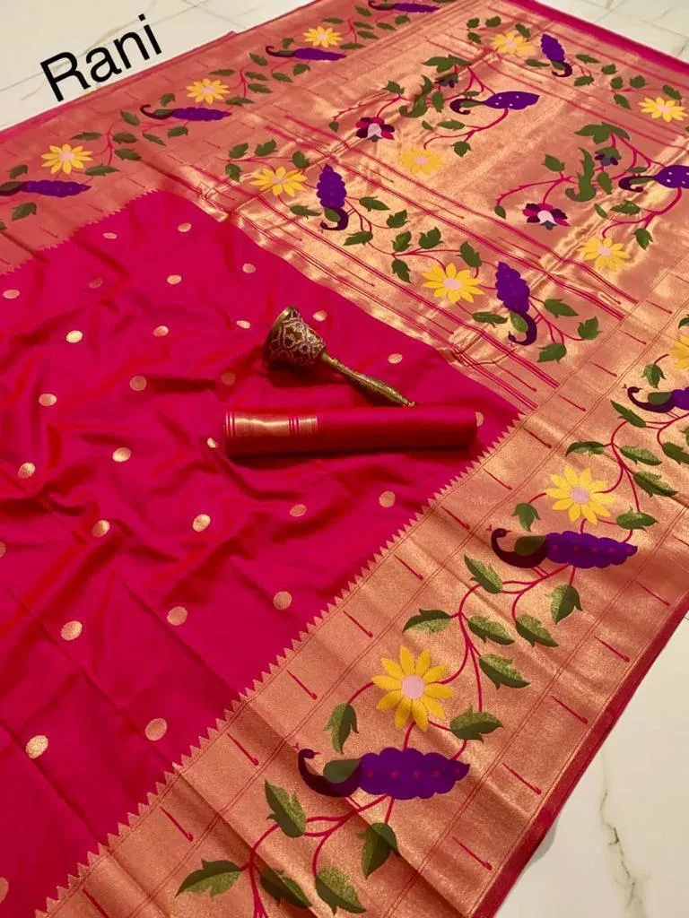 Vt 6089 T Pure Soft Kanchivram Paithani Silk Saree Collection - Image 2