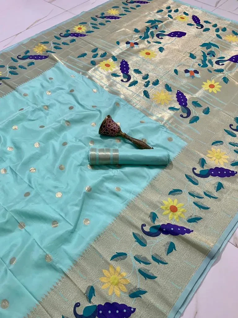 Vt 6089 T Pure Soft Kanchivram Paithani Silk Saree Collection - Image 5