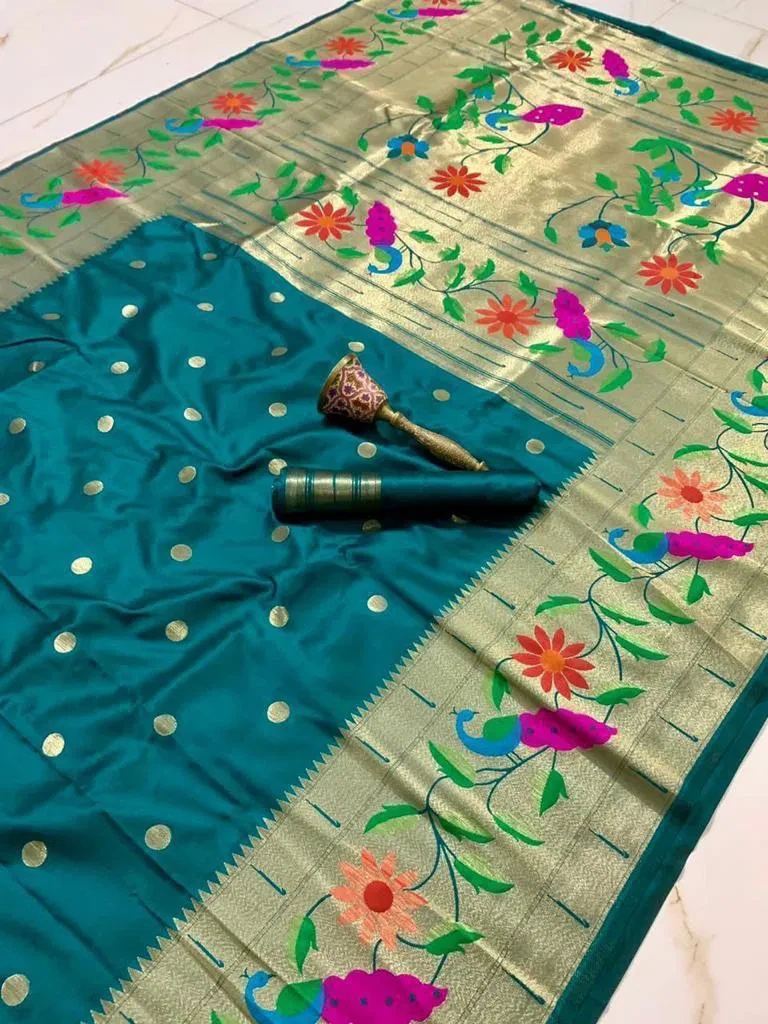 Vt 6089 T Pure Soft Kanchivram Paithani Silk Saree Collection - Image 6