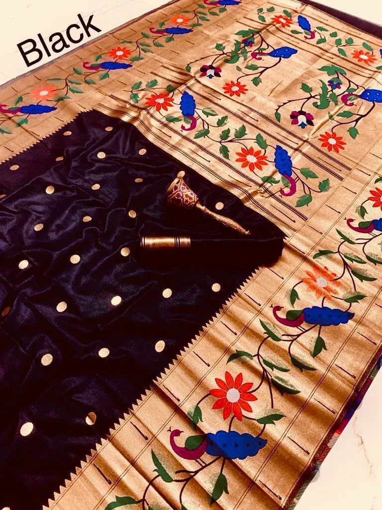 Vt 6089 T Pure Soft Kanchivram Paithani Silk Saree Collection - Image 7