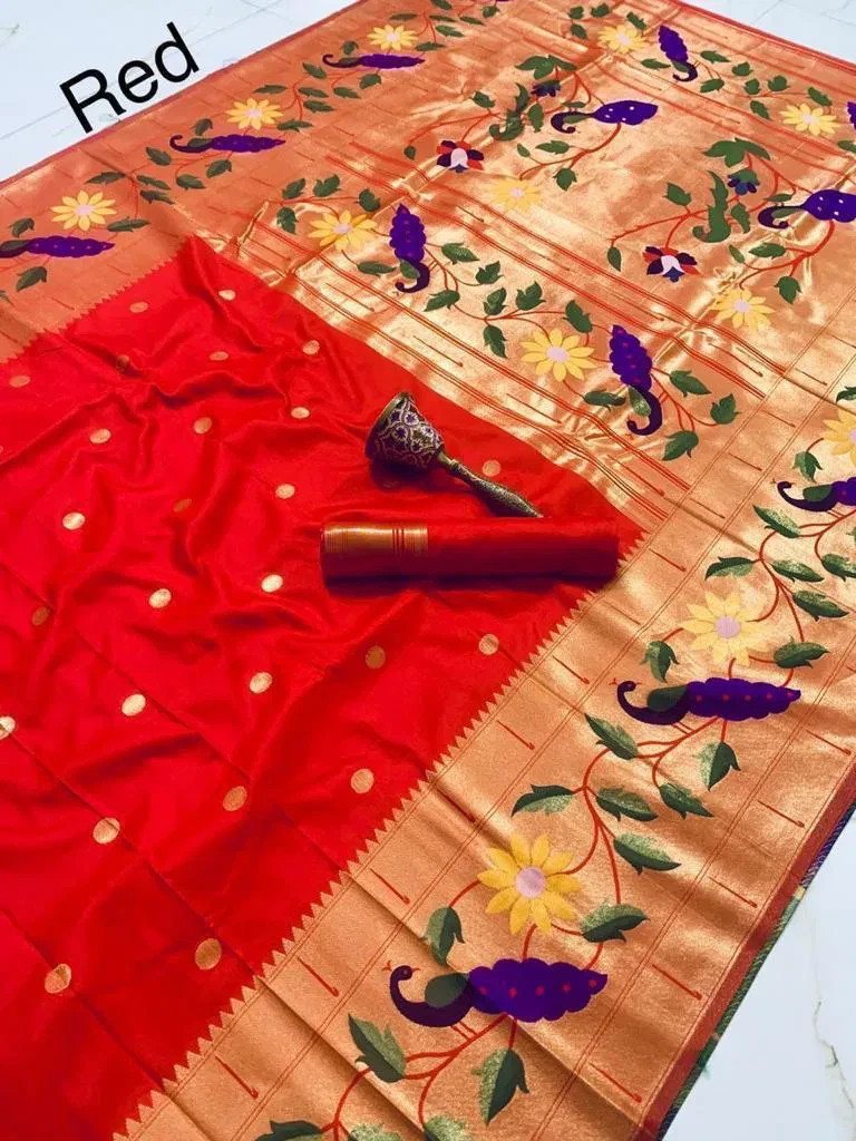 Vt 6089 T Pure Soft Kanchivram Paithani Silk Saree Collection - Image 9