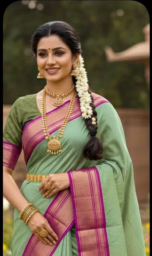 Aab Khan Football Kanchivaram Silk with Zari Pattern Saree Collection