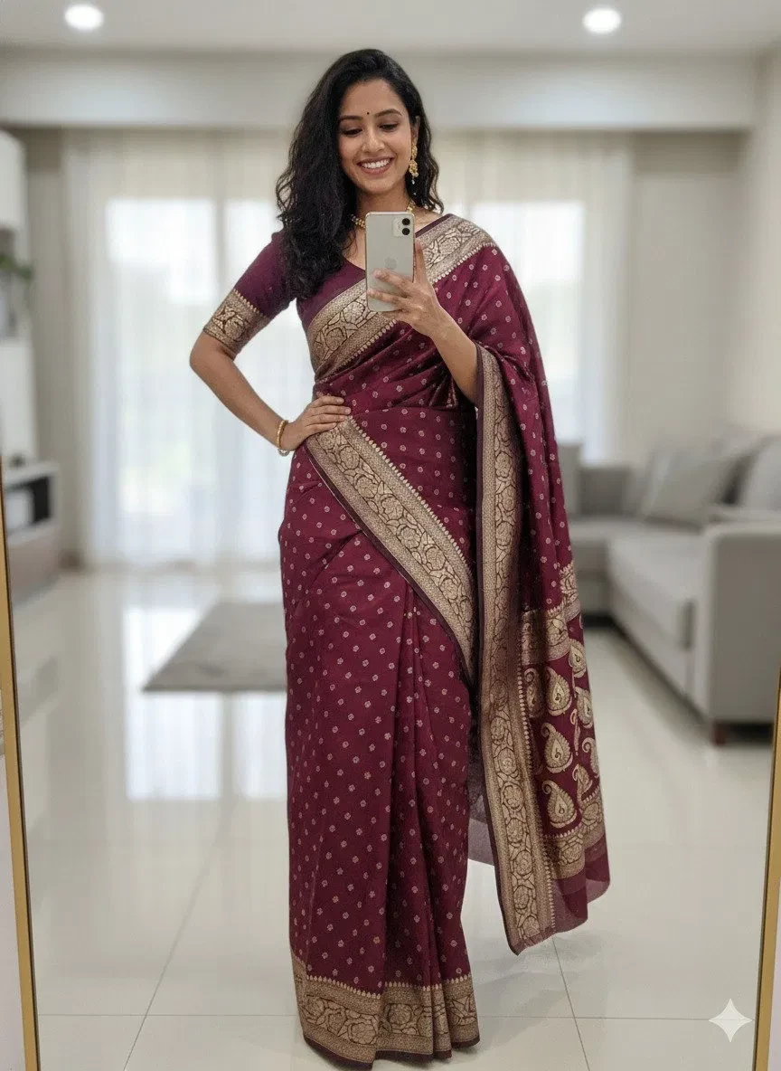 Aab Mosam Vol 1 Soft Silk Jacquard Border Saree Collection