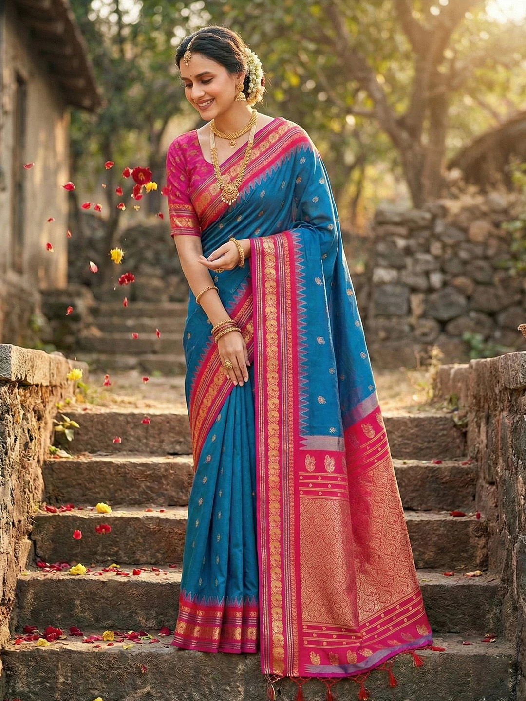 Ast Kanchivaram Soft Silk Festival Saree Collection - Image 2